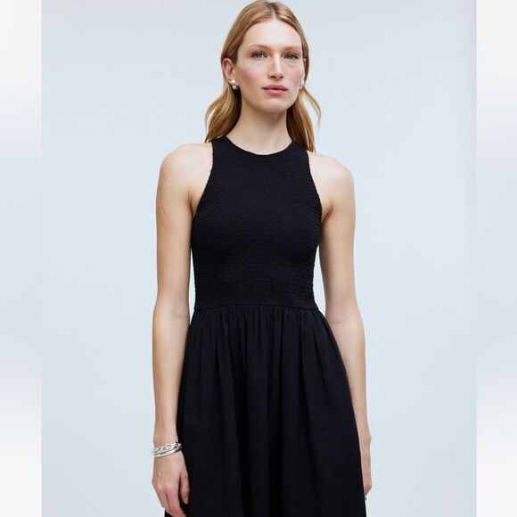 NWT Madewell The Melody Smocked Midi Dress - Picture 3 of 8